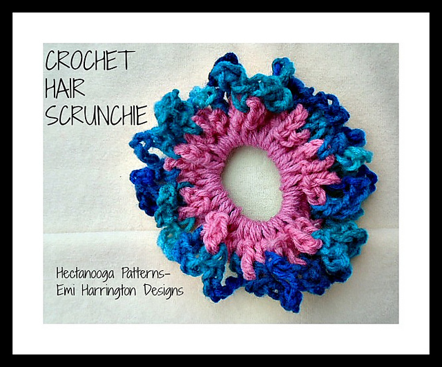 crochet hair scrunchie