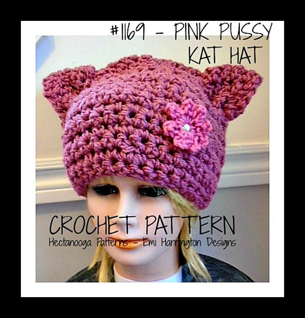 1169-Pink Pussy Cat Hat