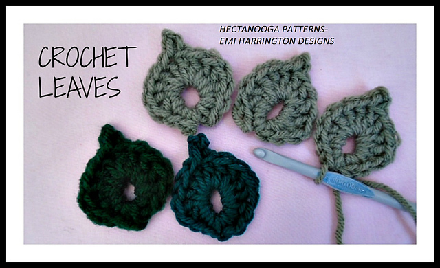 1194 - crochet leaf
