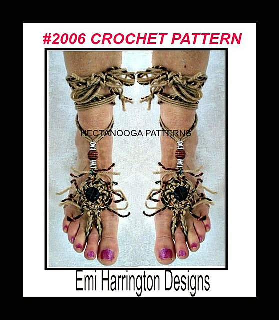 2006-FRINGY Barefoot Sandals