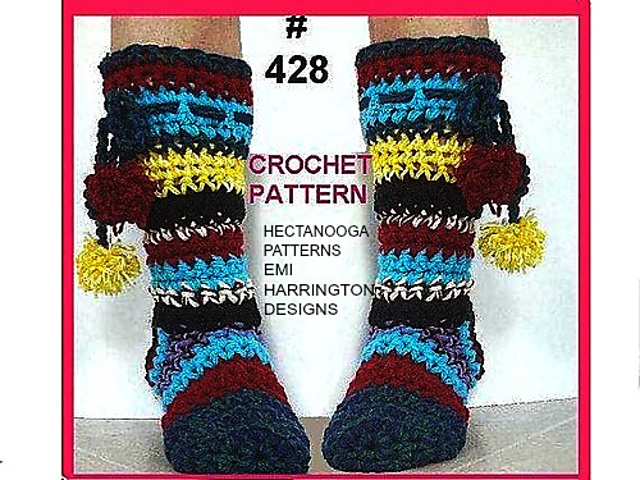 428 RAINBOW BOOT STYLE SLIPPERS, age 5 to adult