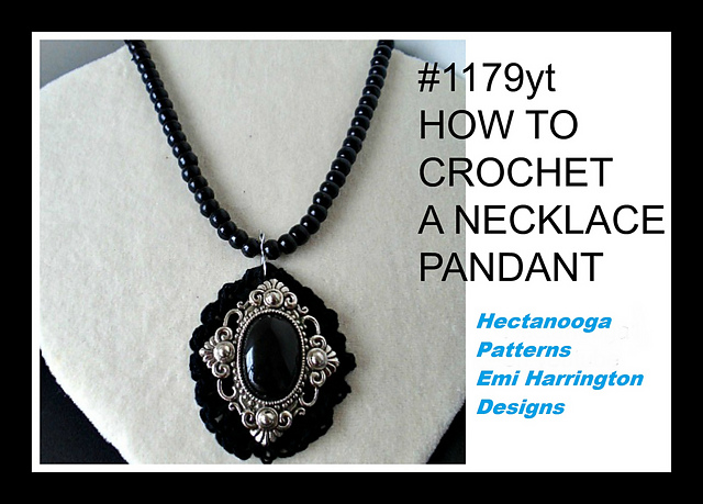 1179yt,  CROCHET PENDANT