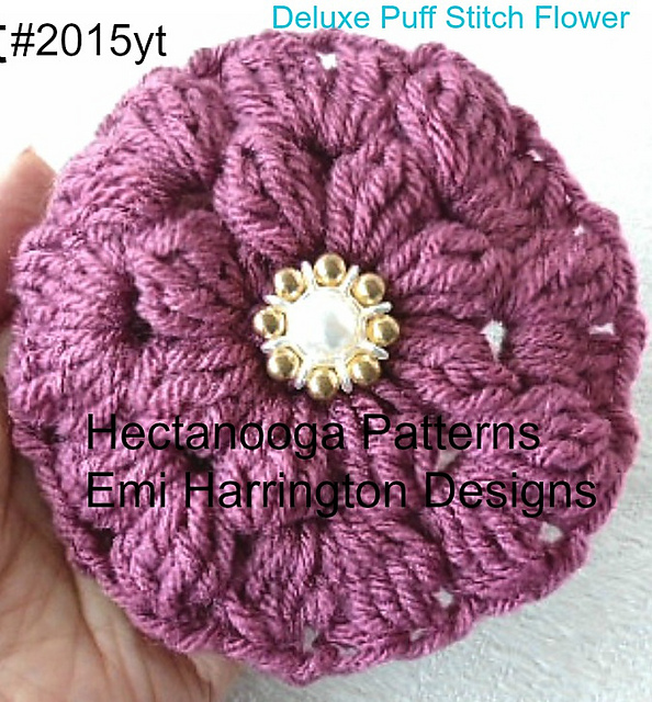 2015yt - DELUXE puff stitch flower