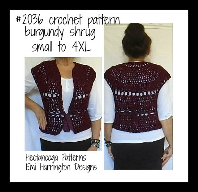 2036- Burgundy Shrug