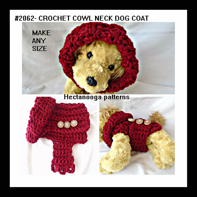 2062 - COWL NECK dog coat