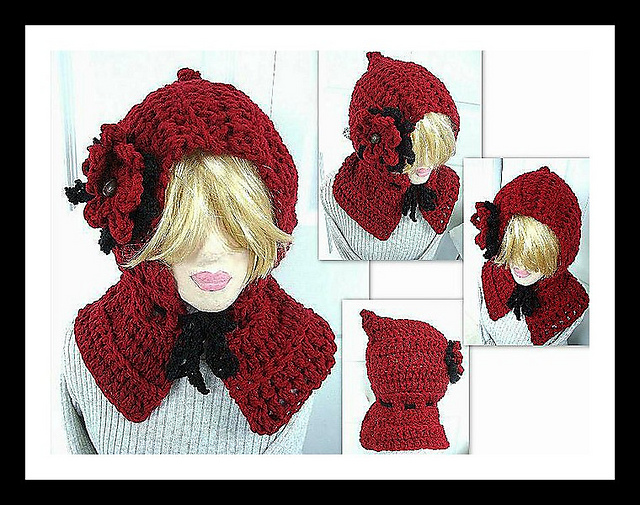 209 LITTLE RED RIDING HOOD Neckwarmer Hoodie