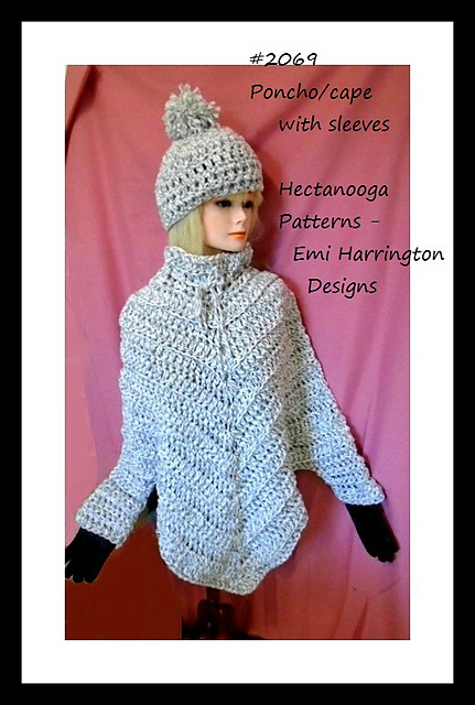 2069 - Poncho with sleeves
