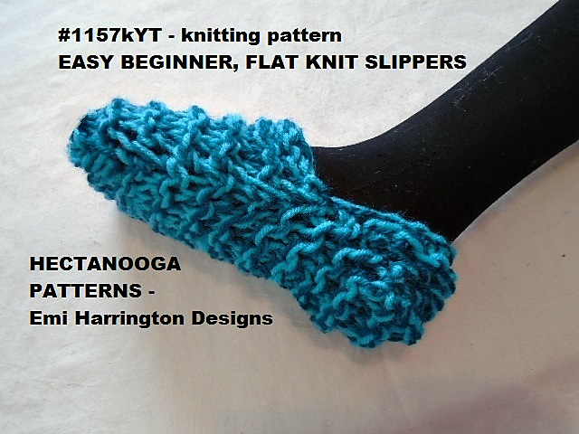 1157Kyt - Knit Beginner slippers