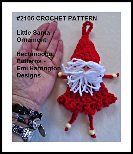 2106 - Christmas Santa Ornament