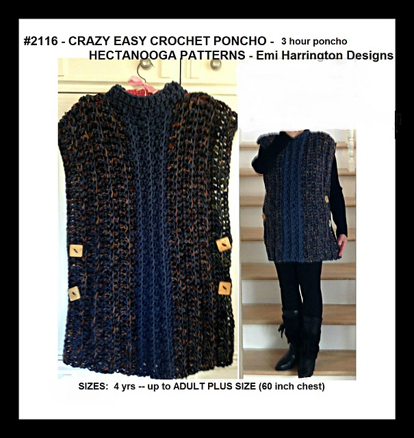 2116 - Crazy Easy Poncho