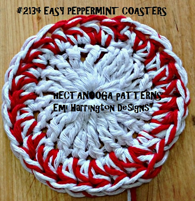 2134-PEPPERMINT COASTERS