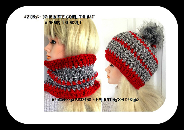 2136- 30 MINUTE Cowl/Hat