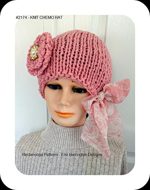 2174 - knit chemo hat