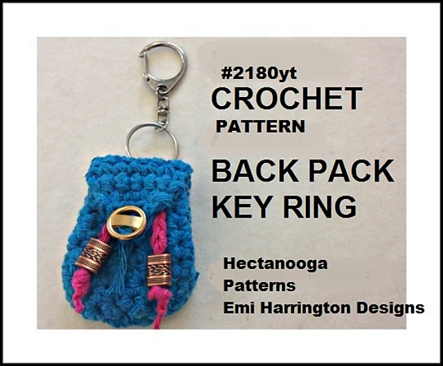 2180yt- MINI back pack key ring