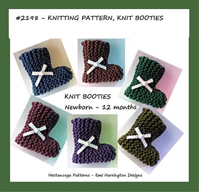 2198- knit booties