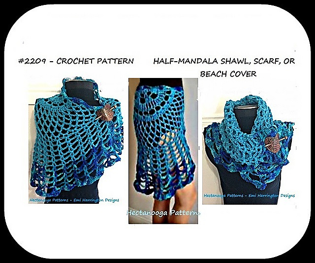 2209 - Half Mandala Shawl