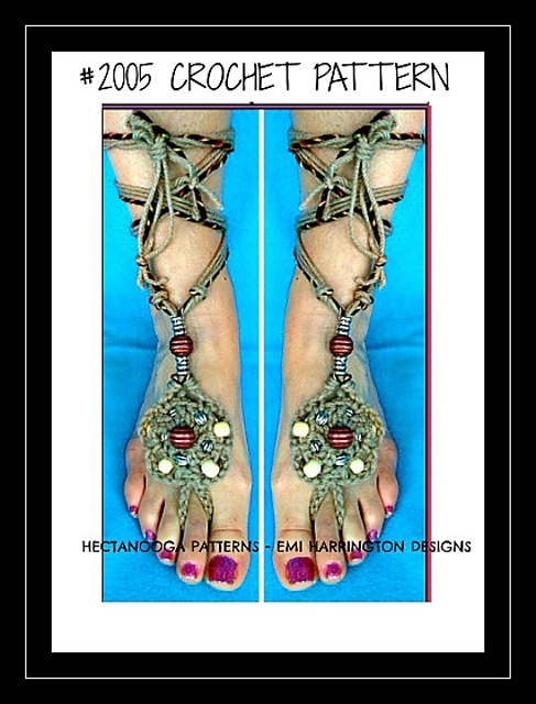 2005-TAN BAREFOOT SANDALS