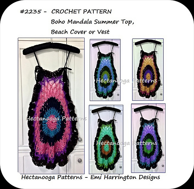 2235YT- Boho Mandala Summer Top