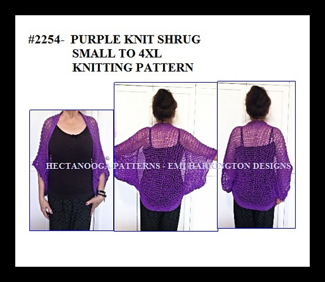 2254K - ONE SKEIN shrug