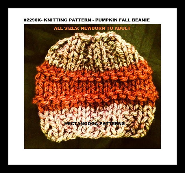 2290K- PUMPKIN Fall Beanie