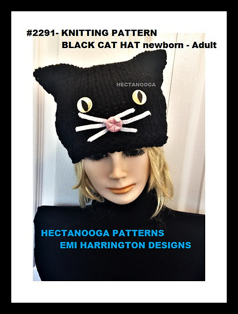 2291K- Black Cat Hat