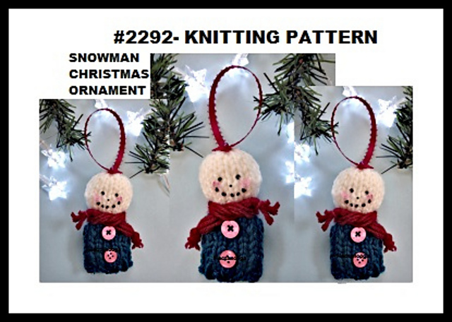 2292K- Snowman Christmas Ornament