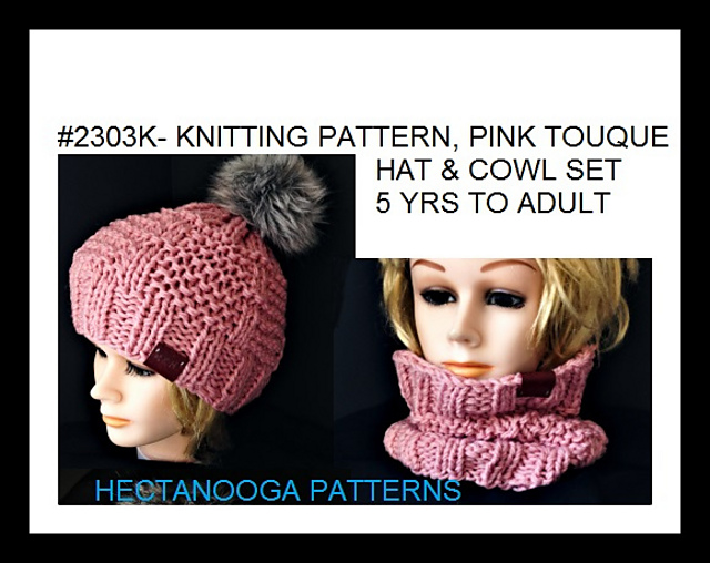 2303K-Pink Touque Set