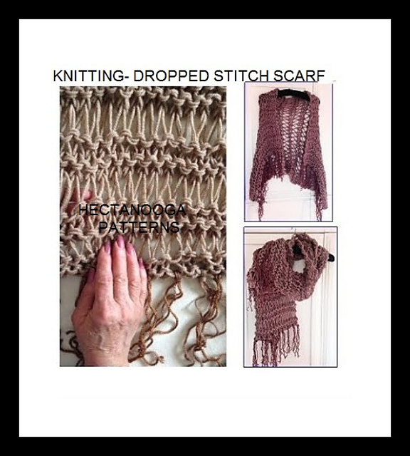dropped stitch scarf