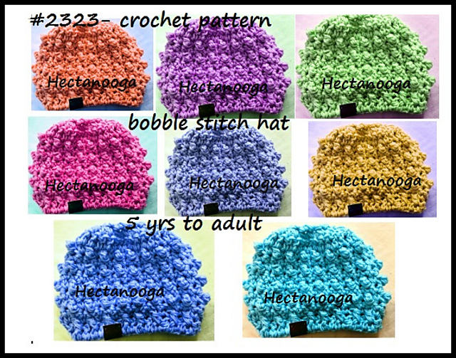 2323- BOBBLE stitch hat