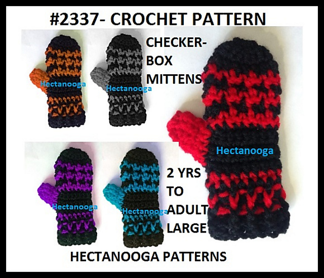 2337-Checker-Box Mittens