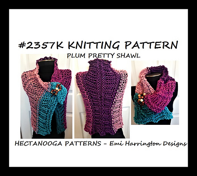 2357K- Plum Pretty Shawl
