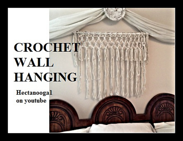 crochet wall hanging