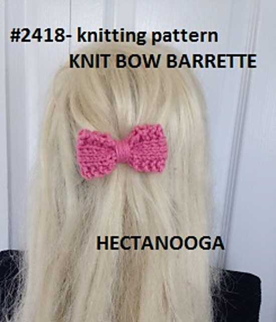 2418- BOW BARRETTE