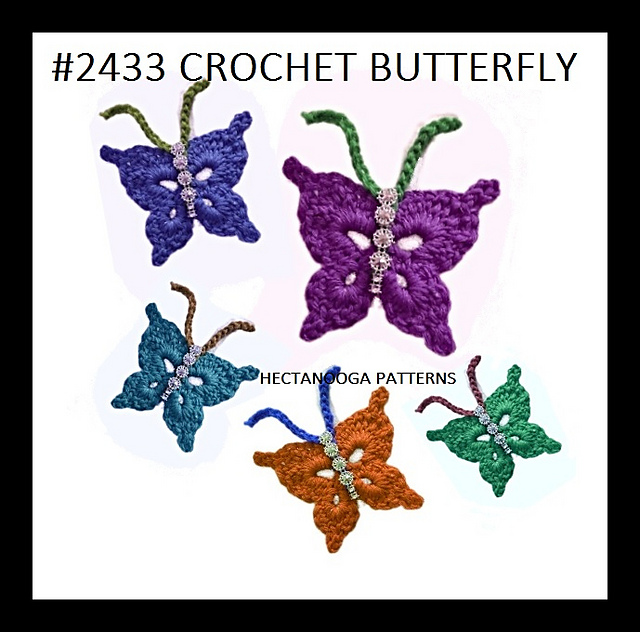 2433- BUTTERFLY applique