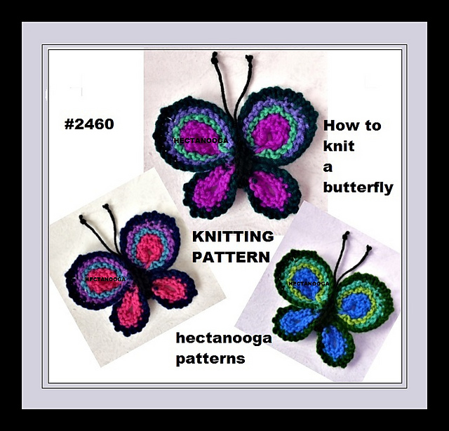 2460k-knit a butterfly