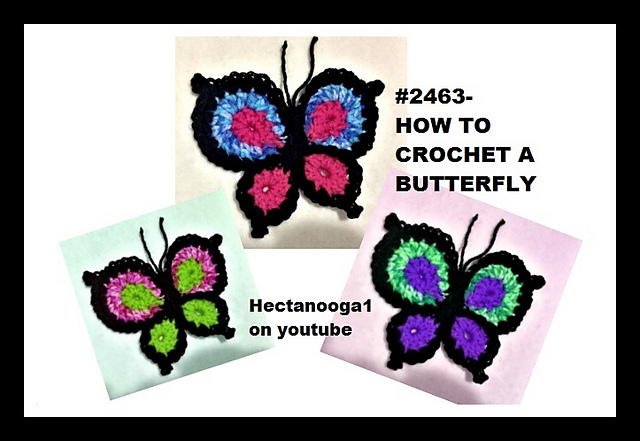 2463- How to Crochet a Butterfly