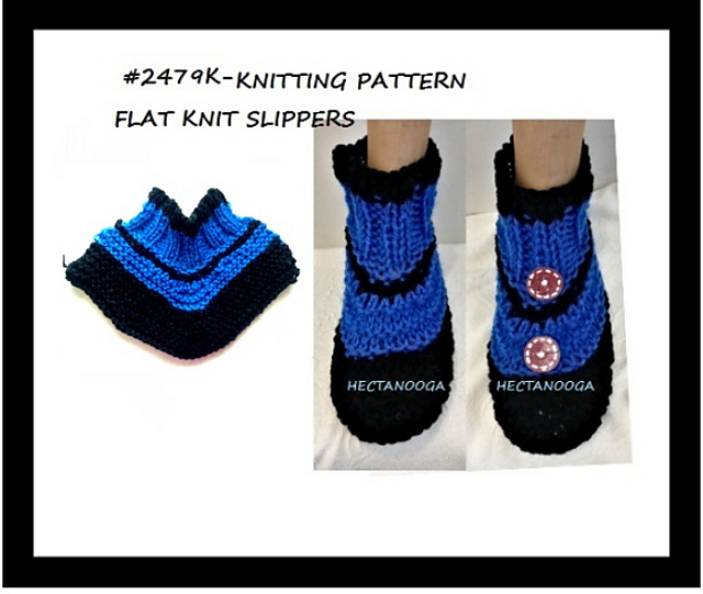2479K- Flat Knit Slippers