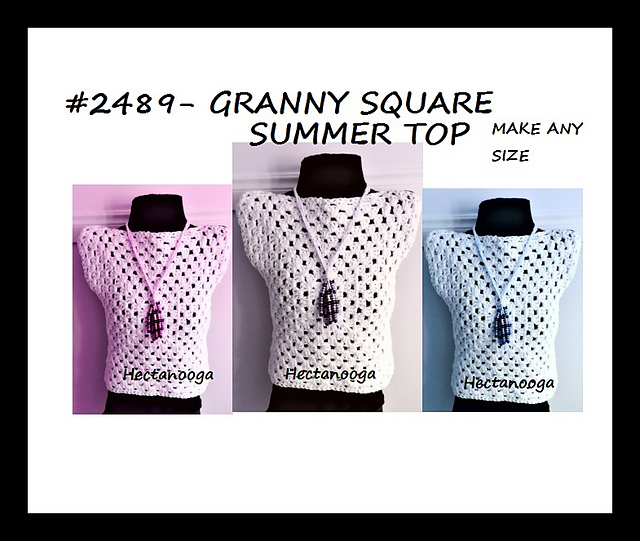 2489-GRANNY SQUARE SWEATER