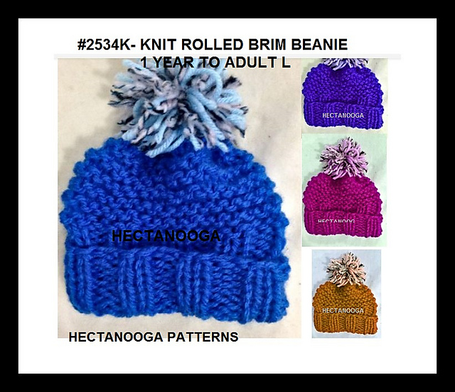 2534k- Rolled Brim Beanie