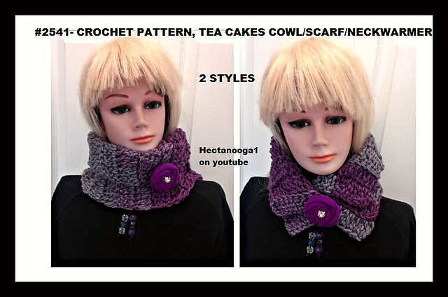 2541- TEA CAKES NECKWARMER