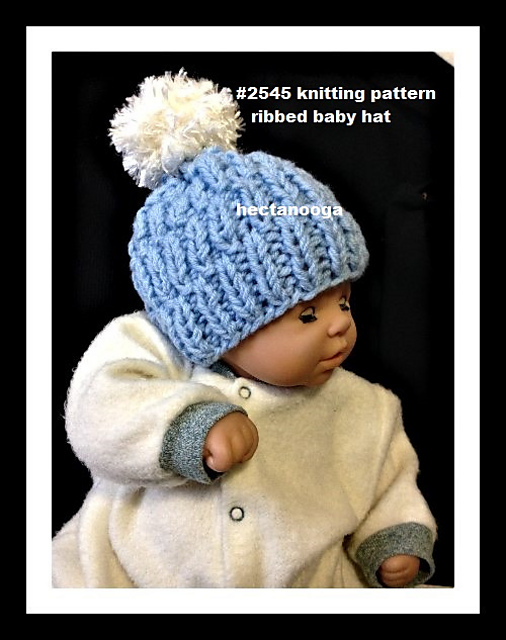 2545- Ribbed Baby Hat