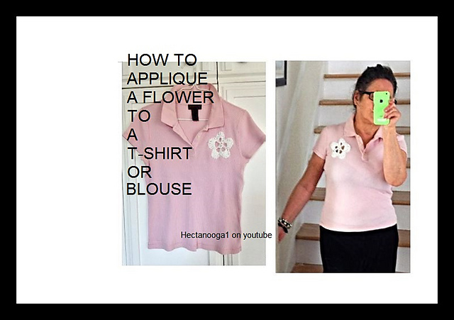 flower applique, yt