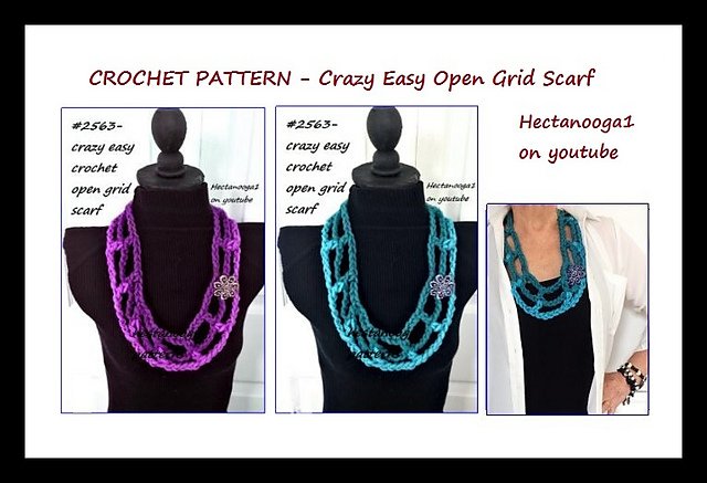 2563 - Open Grid Scarf