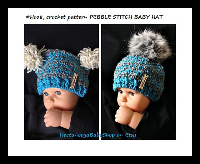 H008- Pebble baby hat