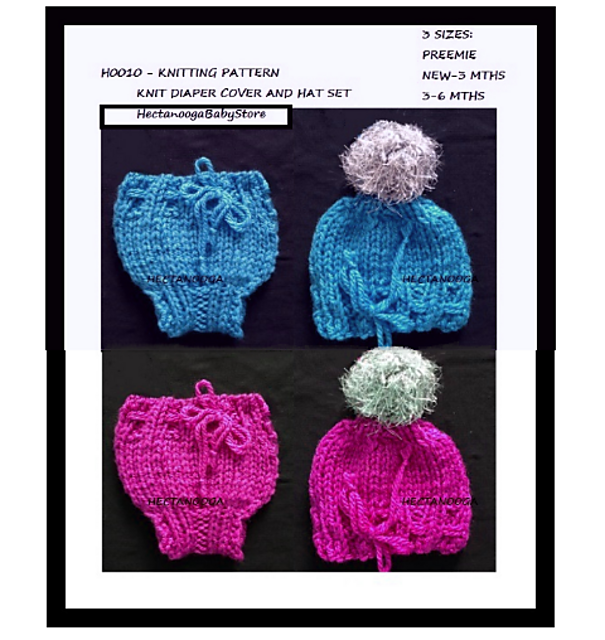 H0010 - Diaper Cover & Hat