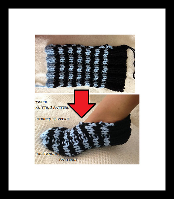 2598 - Striped Slippers