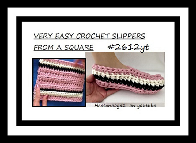 2612YT- Slippers from a square