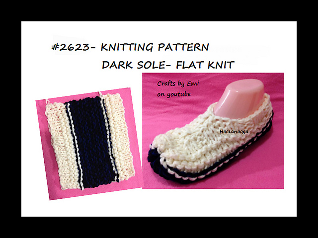 2623 - yt  Dark Sole slippers