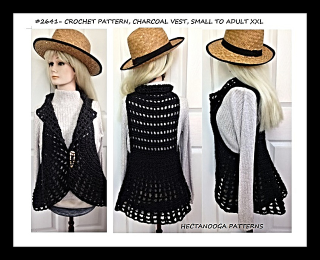 2641- CHARCOAL VEST