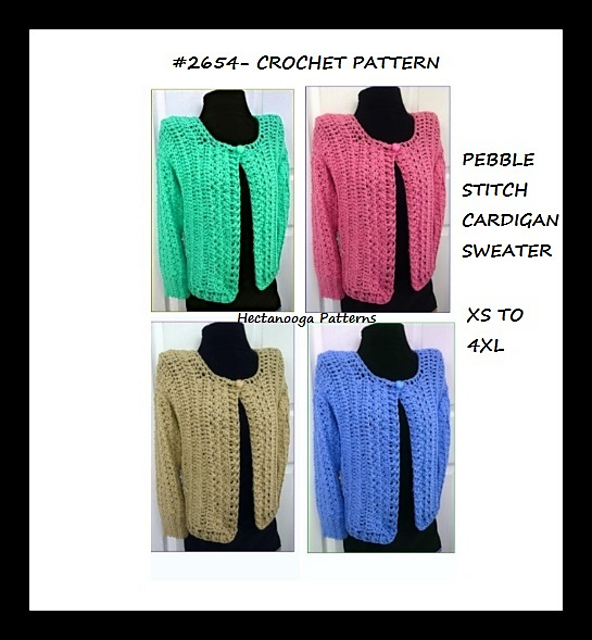 2654- Pebble Stitch Cardigan